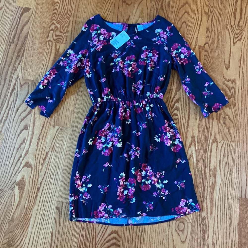 Black floral dress